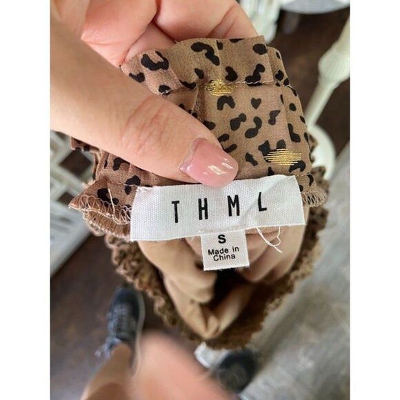 THML Animal Print Cocktail Dress (SMALL) NWOT - Picture 4 of 4